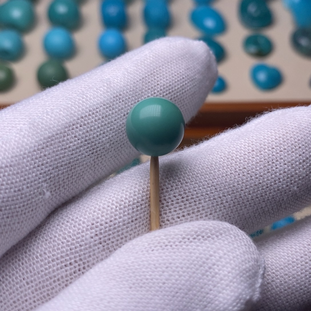 绿松石未镶嵌绿松石圆珠10.3