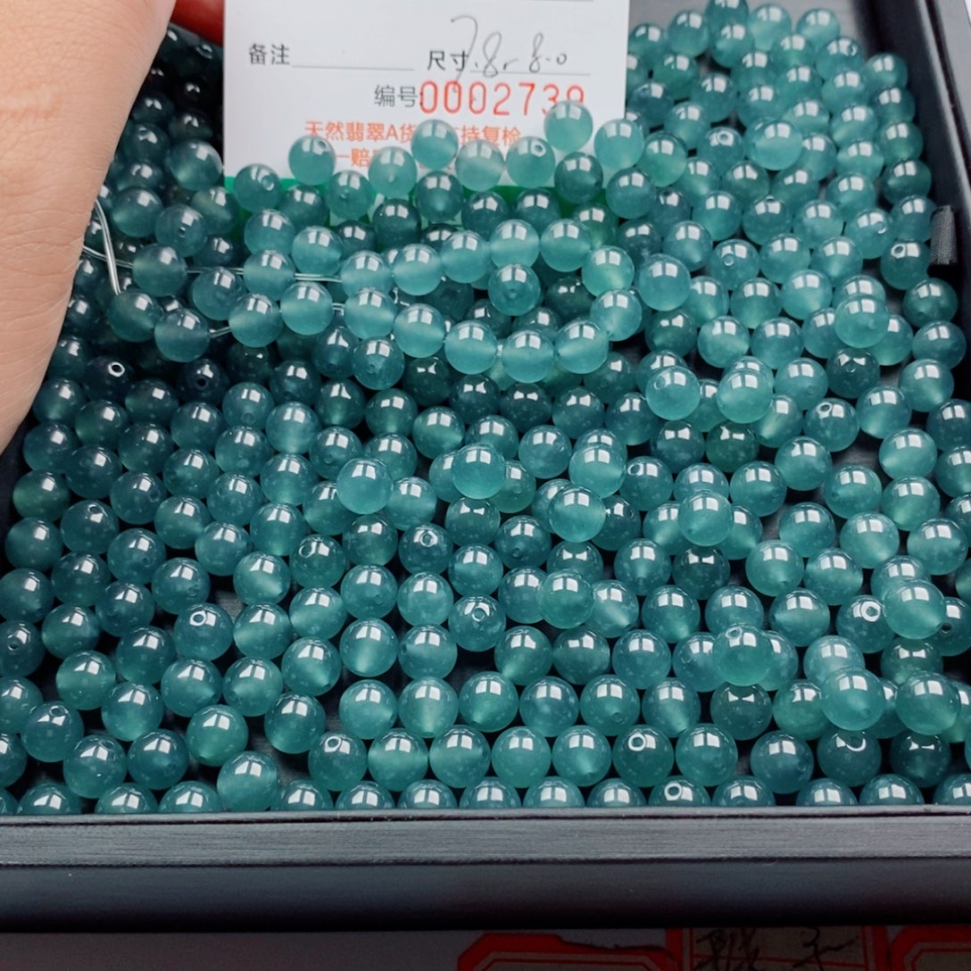 翡翠未镶嵌手链多样性发自选