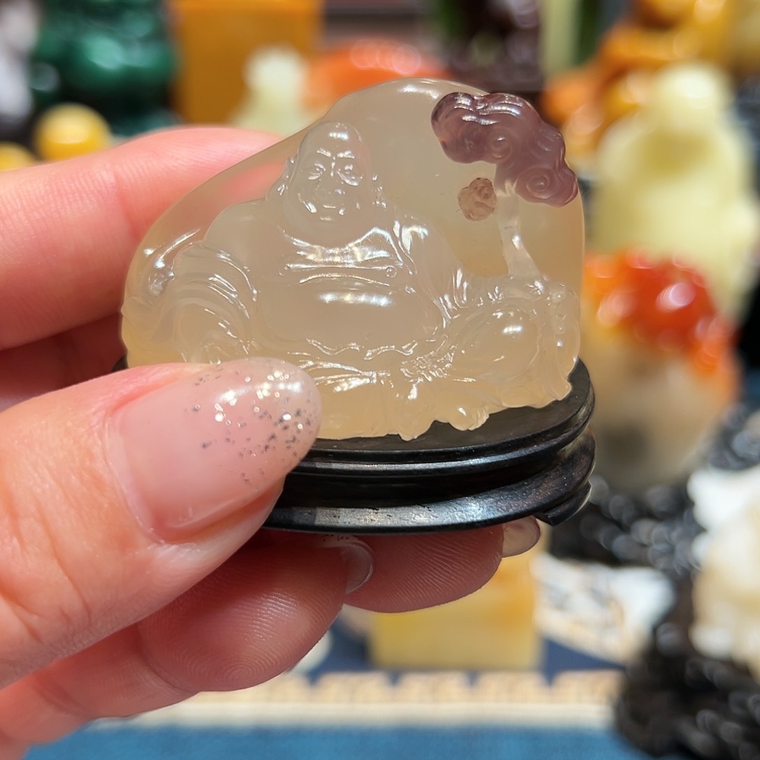 寿山石印石江***纷坑头晶