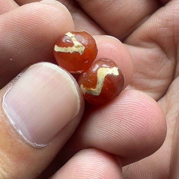 未镶嵌玛瑙/玉髓珠宝半成品x5    9*6.5