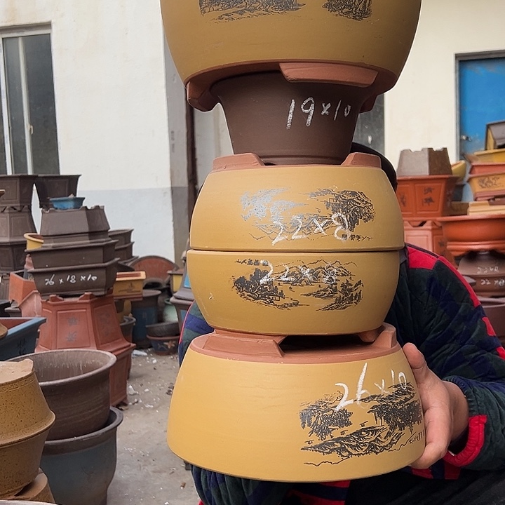 紫砂花盆紫砂花盆