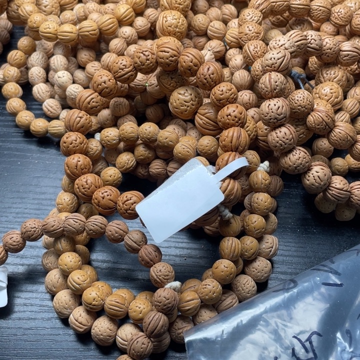 大***头手串/手链核桃散籽批发小桃核108