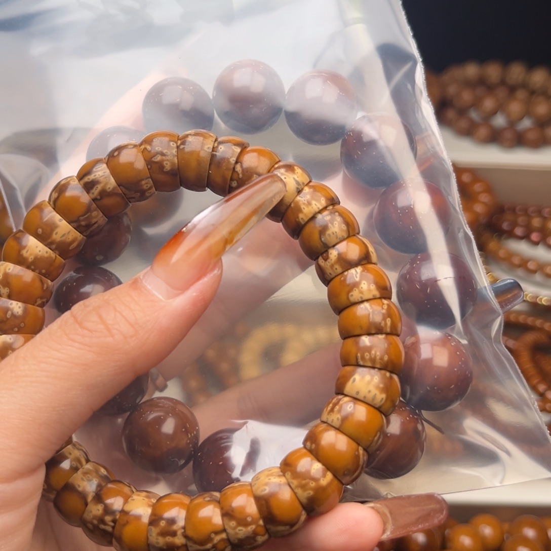 也***无紫金鼠手串两条手串