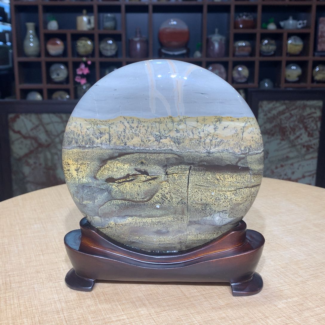 广西国画石摆件，收藏观赏