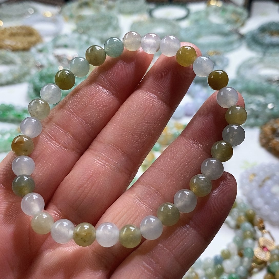 翡翠未镶嵌手链緬甸翡翠A
