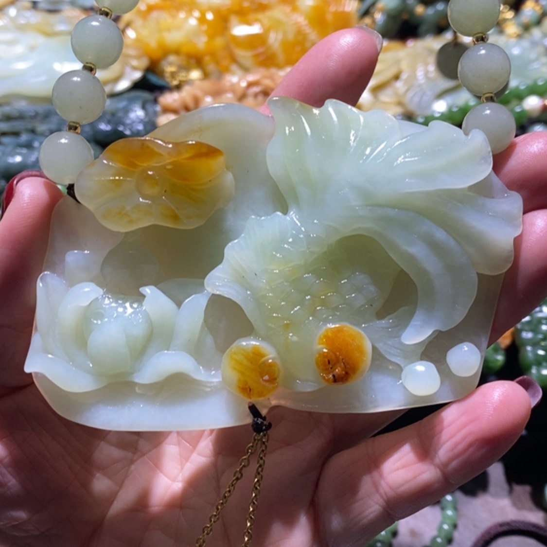【闪购商品】岫玉毛衣链未镶嵌