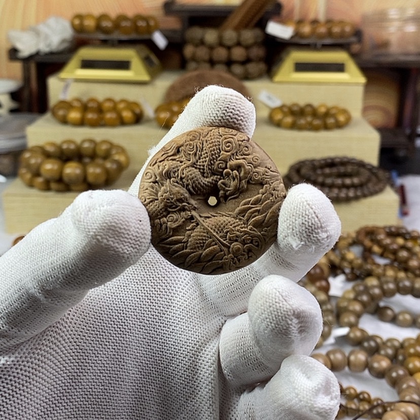 【闪购商品】檀香木手串/手链印度老山檀香平安扣