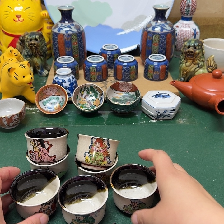 云***G中古工艺品瓷器默认微瑕