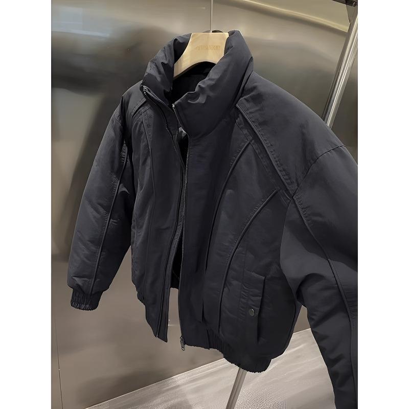 2025新款高级潮牌羽绒服冬季男士休闲帅美式复古短款硬汉外套夹克