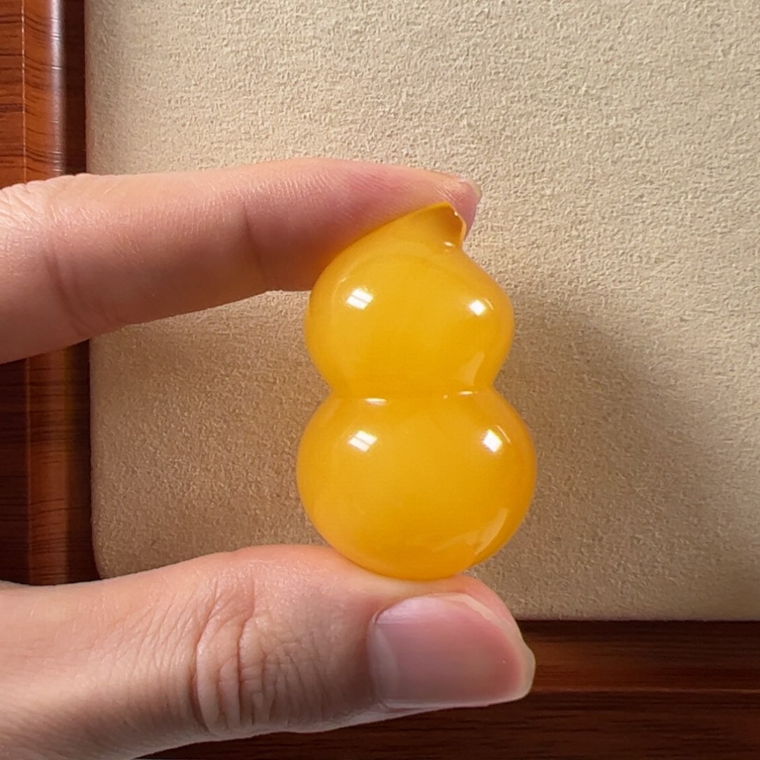 裸石蜜蜡未镶嵌焦皮鸡油红浓蜡葫芦kk