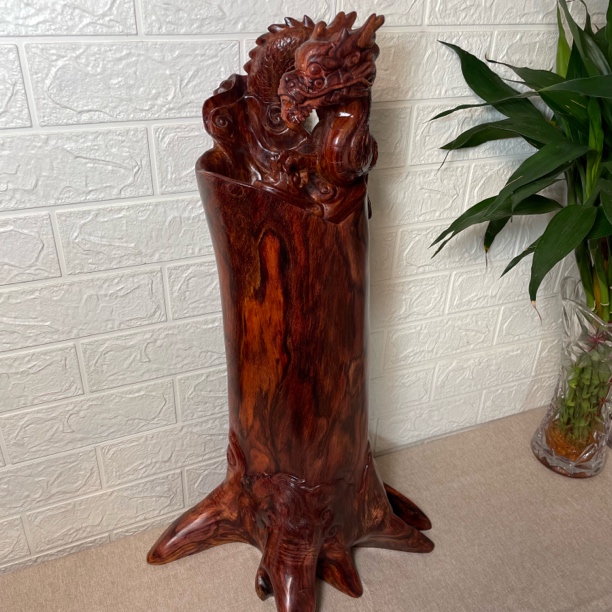 海南黄花梨紫油梨摆件高65公分