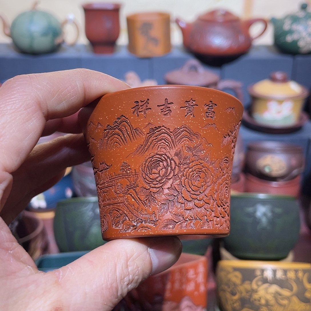 原矿紫砂手工主人杯