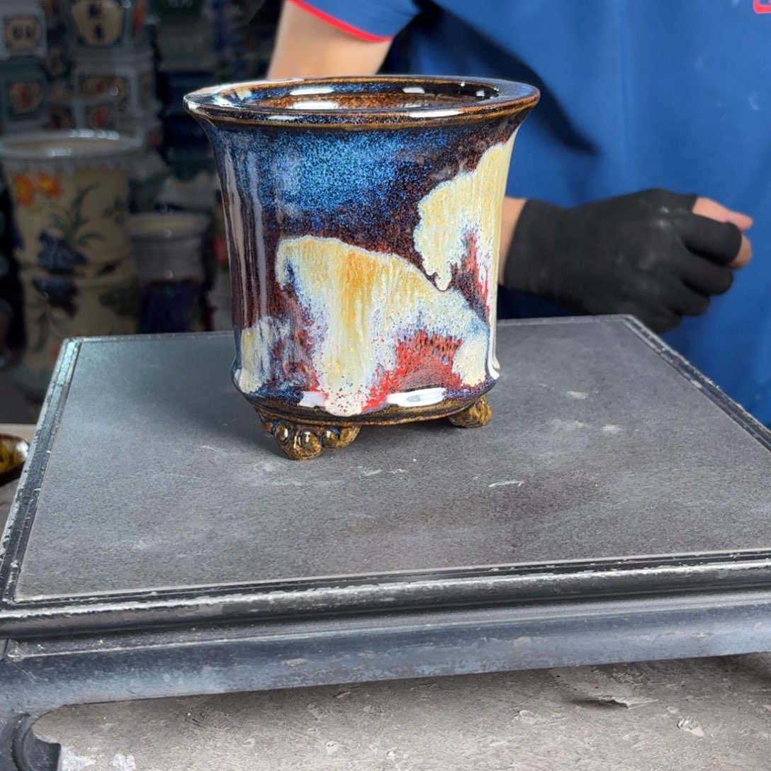 一风堂石湾花盆 内11*11编号240