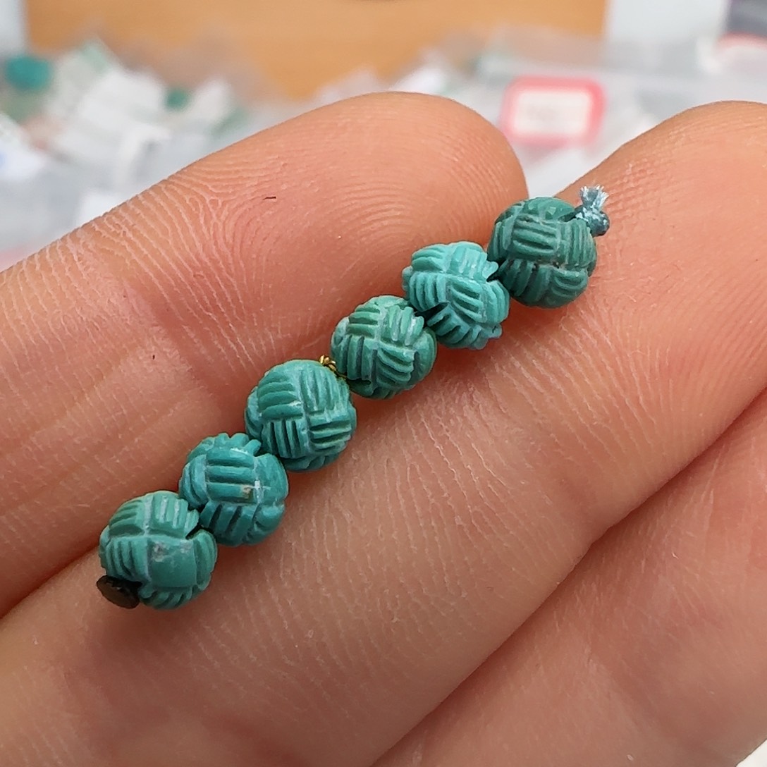 绿松石珠宝半成品未镶嵌