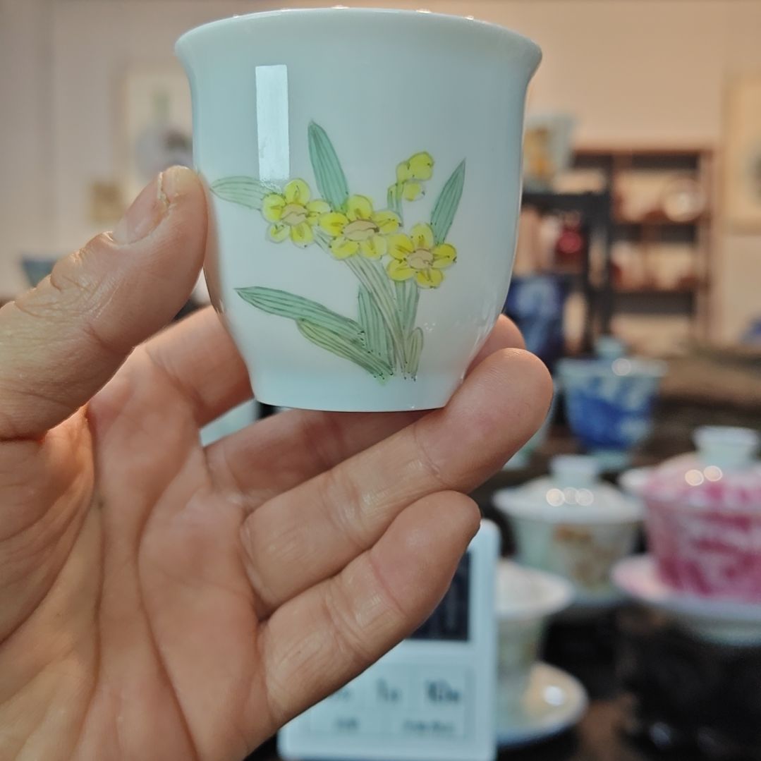 南**玖景德镇手工手绘主人杯