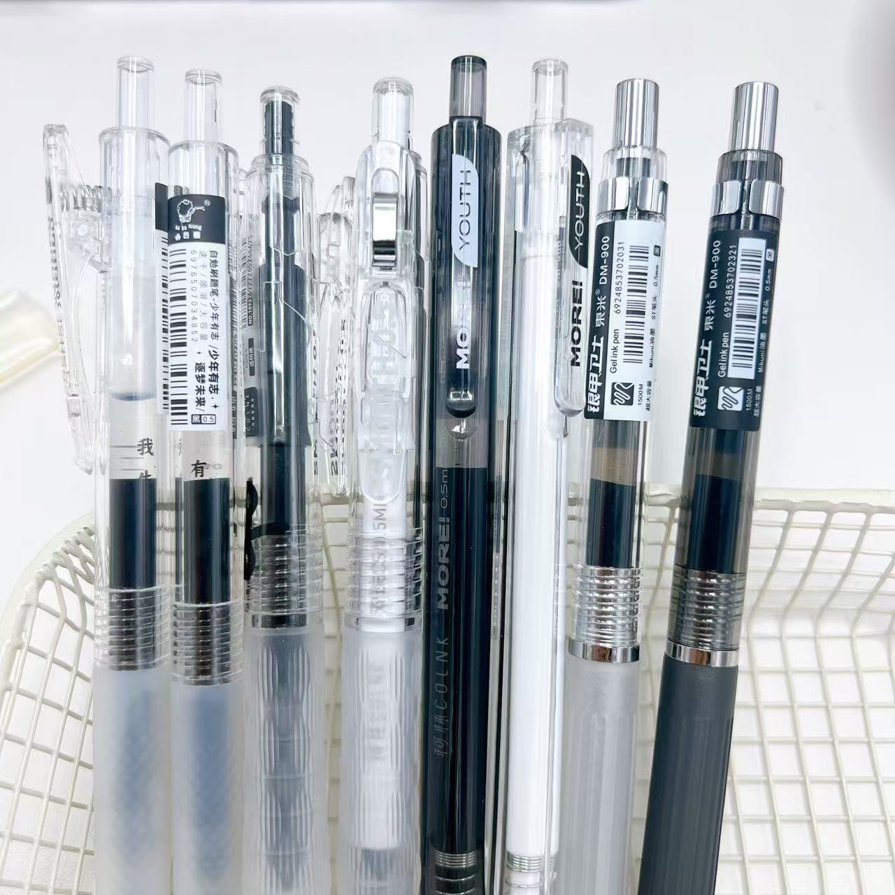 【黑墨/8支】G08银甲/青春墨多多/抗摔/少年..掉封蜡不售后