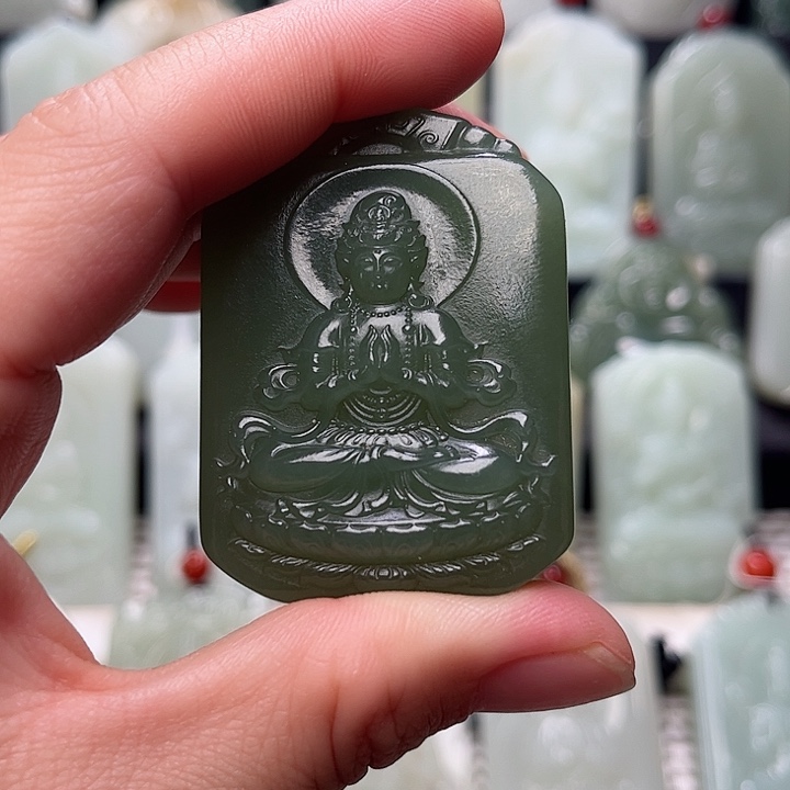 和田玉未镶嵌挂件