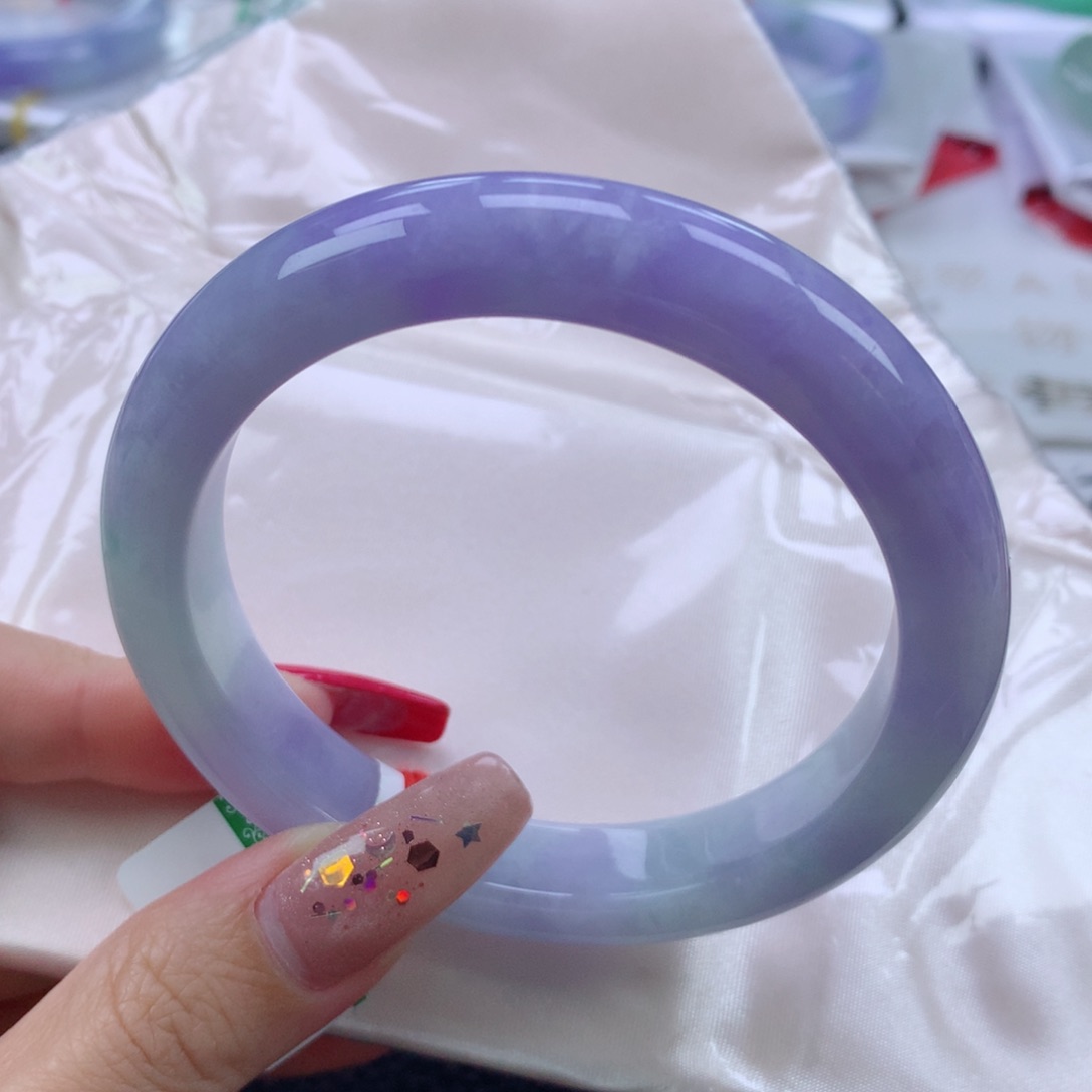 翡翠手镯未镶嵌61正圈