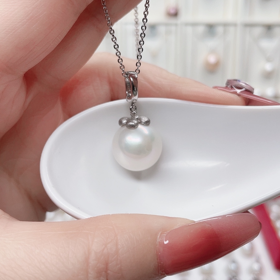 银S925镶嵌吊坠(赠链)淡水珍珠
