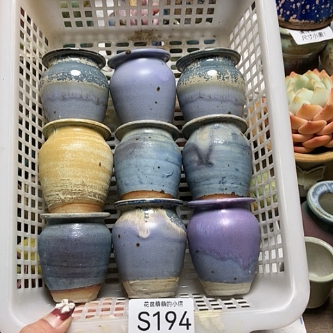 紫砂花盆194微瑕品口径4厘米左右