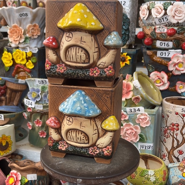 紫砂花盆粗陶材质多肉花盆