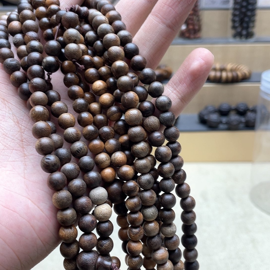 乌木类其他白奇手串1288