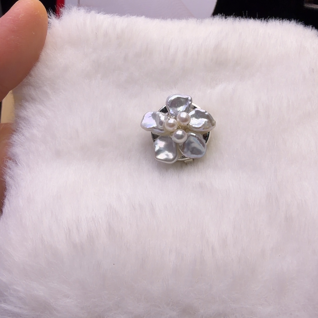 琉璃纯铜合金小纽扣夹