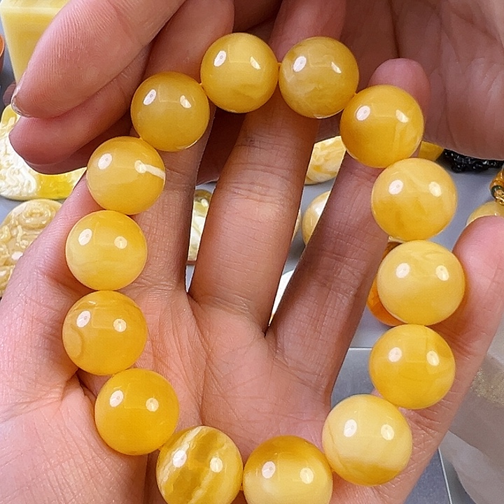 蜜蜡颈饰未镶嵌蜜蜡