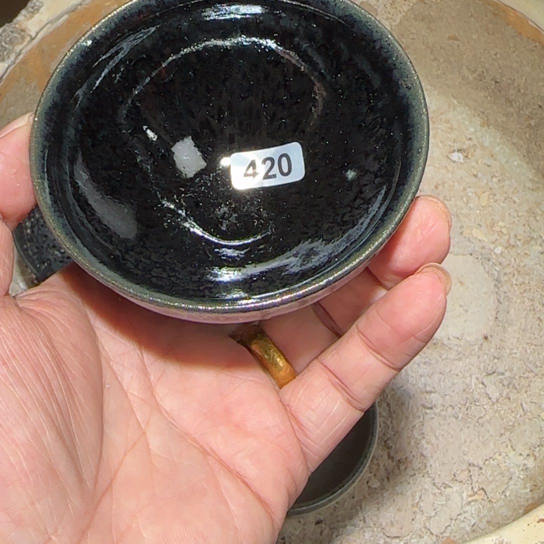 茶盏焦源柴烧自然还原420