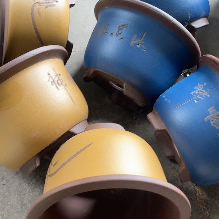 紫砂花盆100-6。                