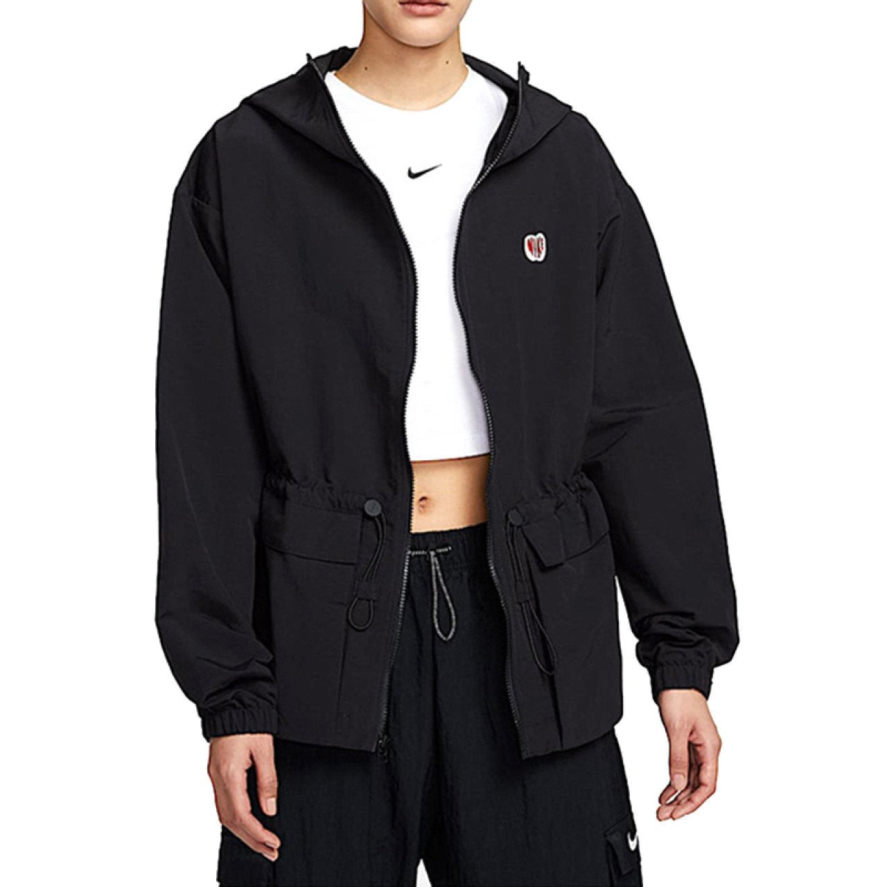 NIKE/耐克【港湾专享】爱心刺绣防晒拒水梭织连帽夹克 HV8727010