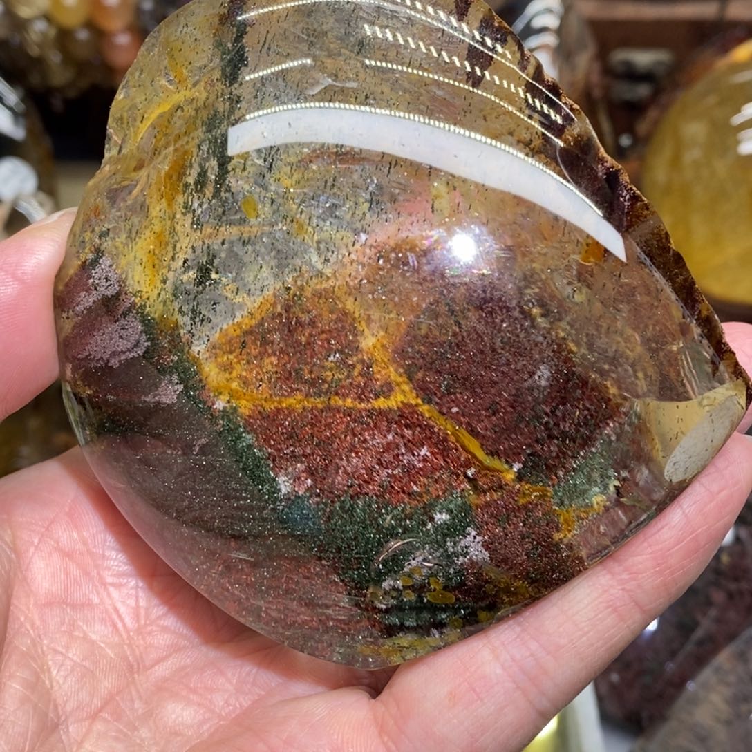 水晶原石摆件手把未镶嵌