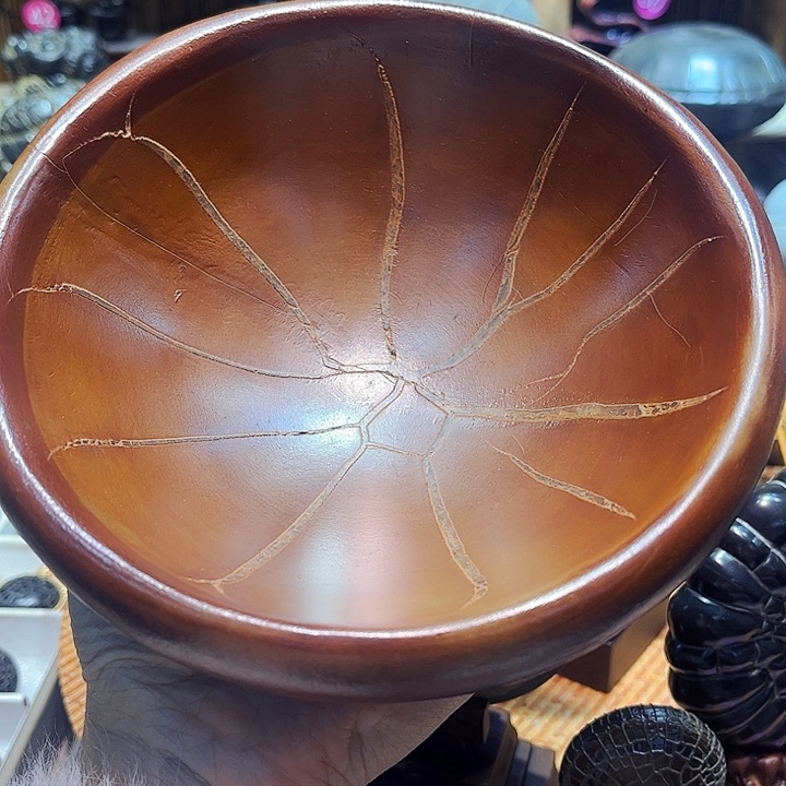 笑***起石材龟纹石大碗型