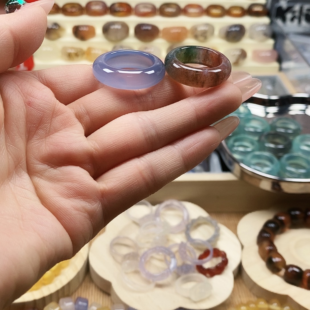 余***️玛瑙/玉髓未镶嵌戒指
