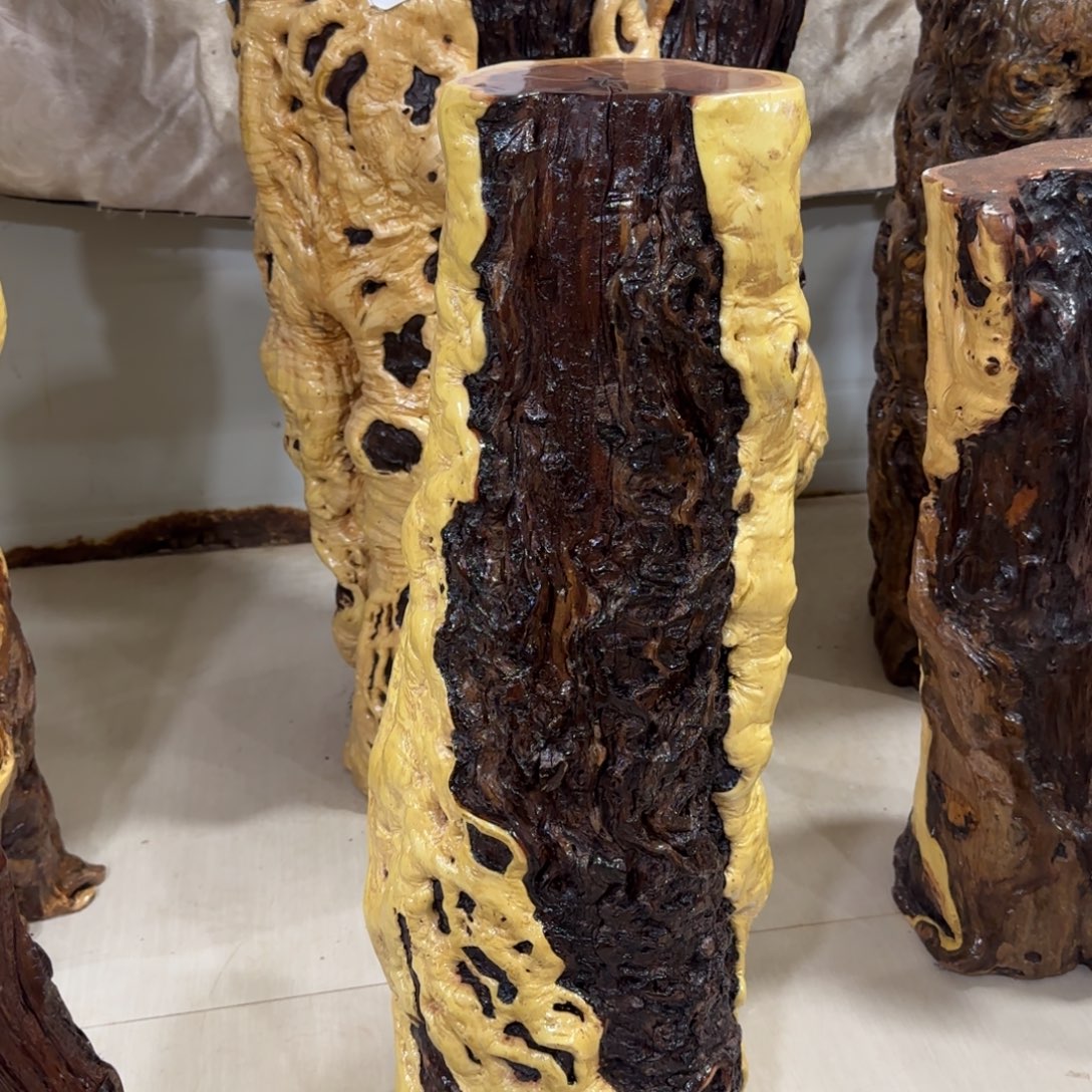 走***路龙纹鸡心枣木手工艺品 