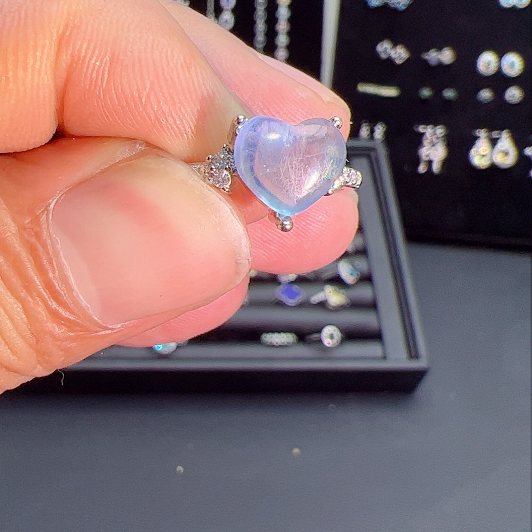紫晶珠宝半成品银S925镶嵌