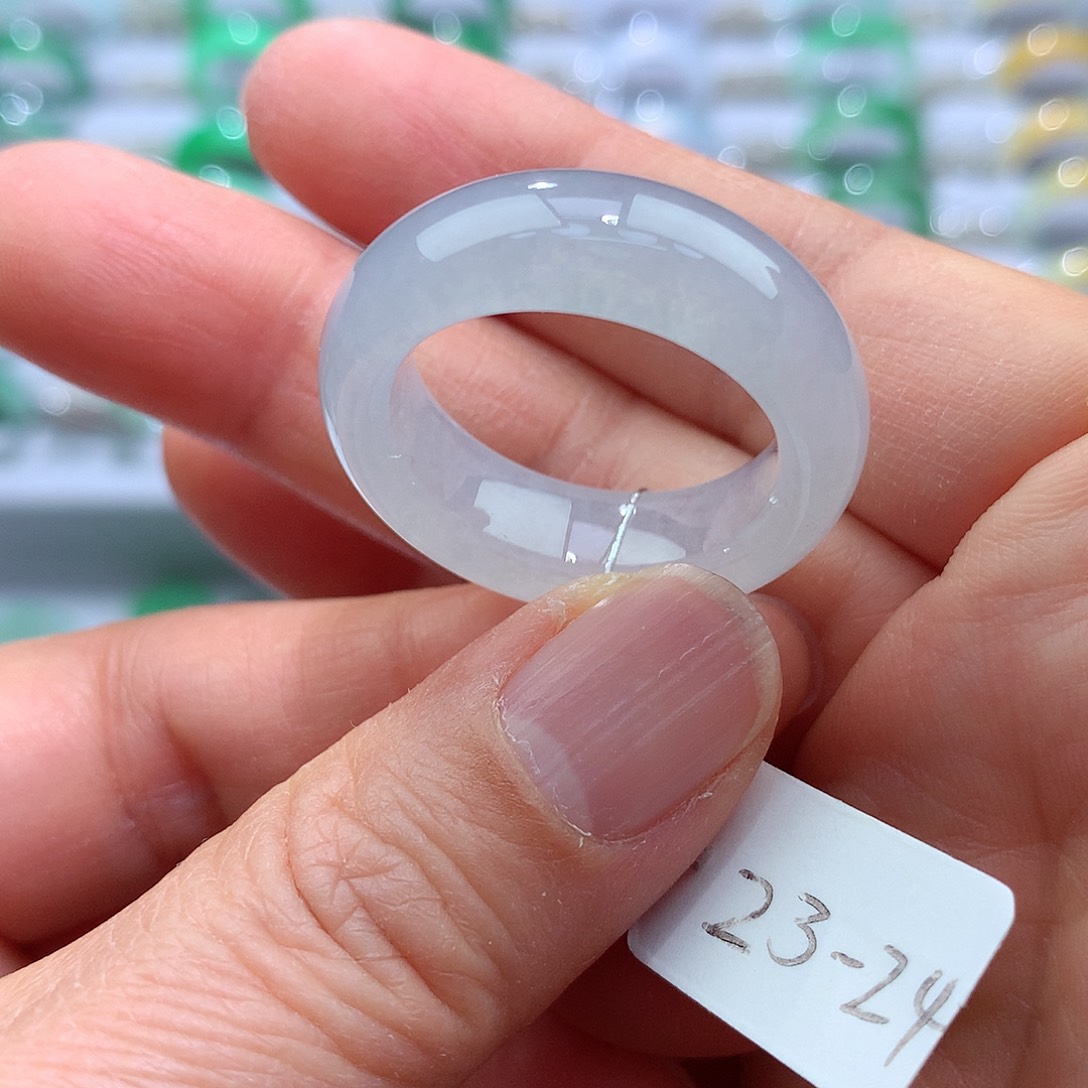 翡翠戒指未镶嵌23-24号