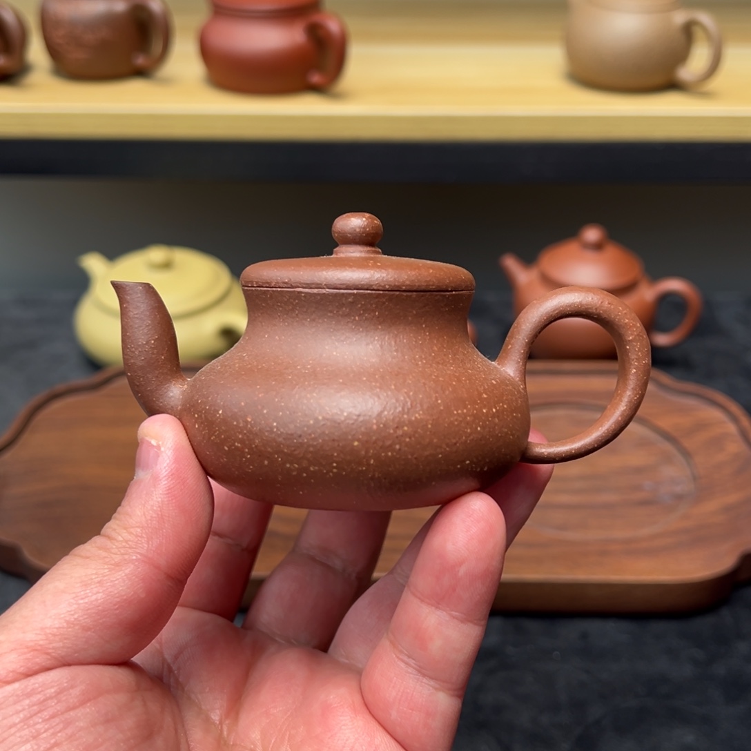 茶壶紫砂微瑕100天青君德