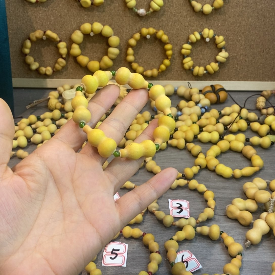 ?***豆纯天然小葫芦手串