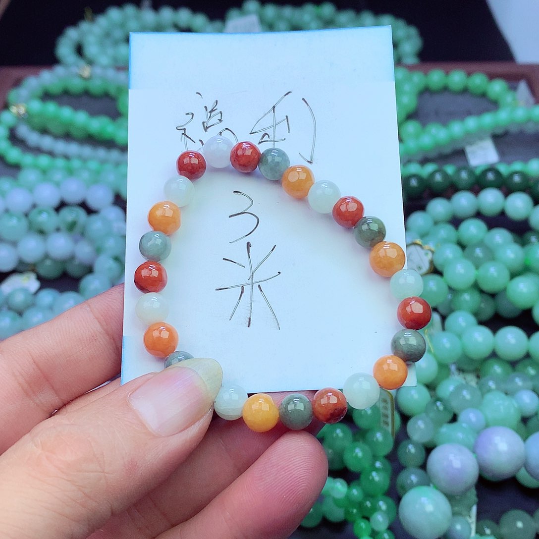 翡翠未镶嵌毛衣链