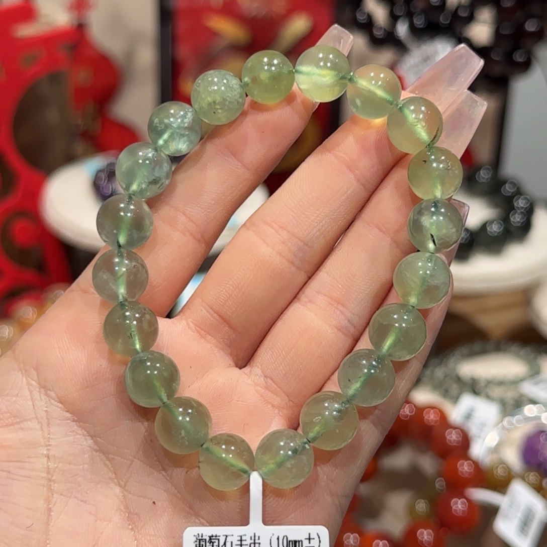 葡萄石手链未镶嵌手串10+