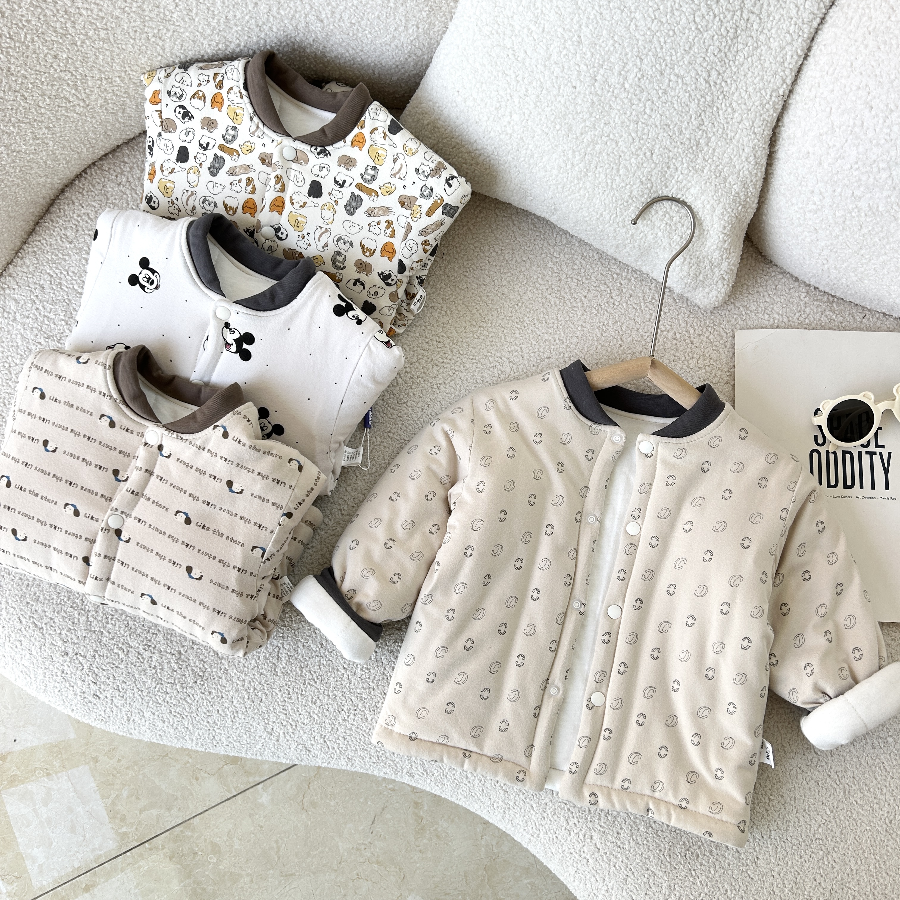 【100%棉花】儿童冬装宝宝棉服棉花秋冬加棉棉袄冬季棉袄校服内搭