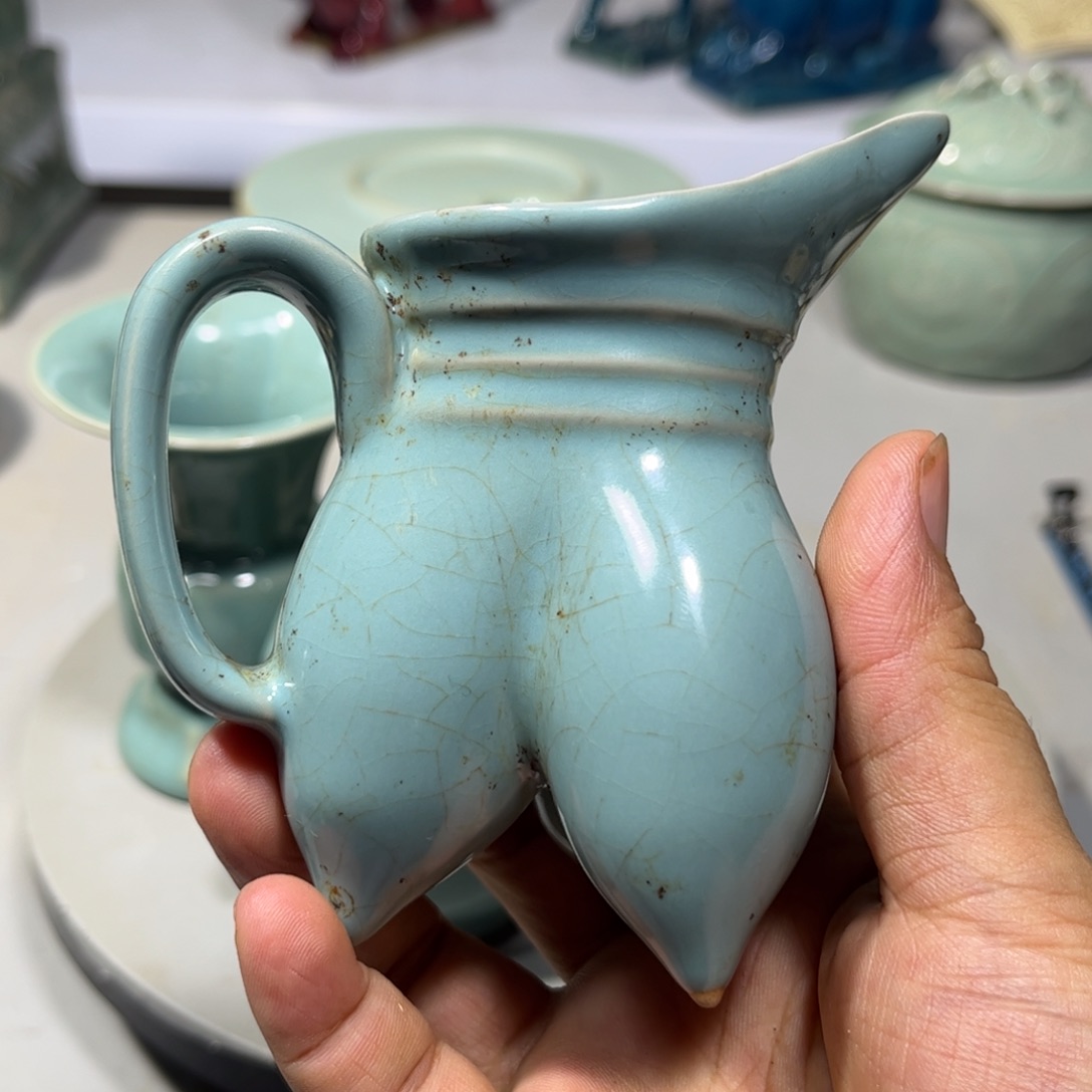 瓶王*汝窑瓷器品相完美