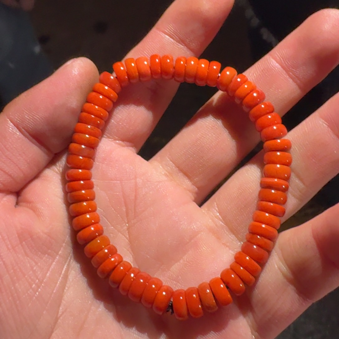 南红玛瑙手链未镶嵌