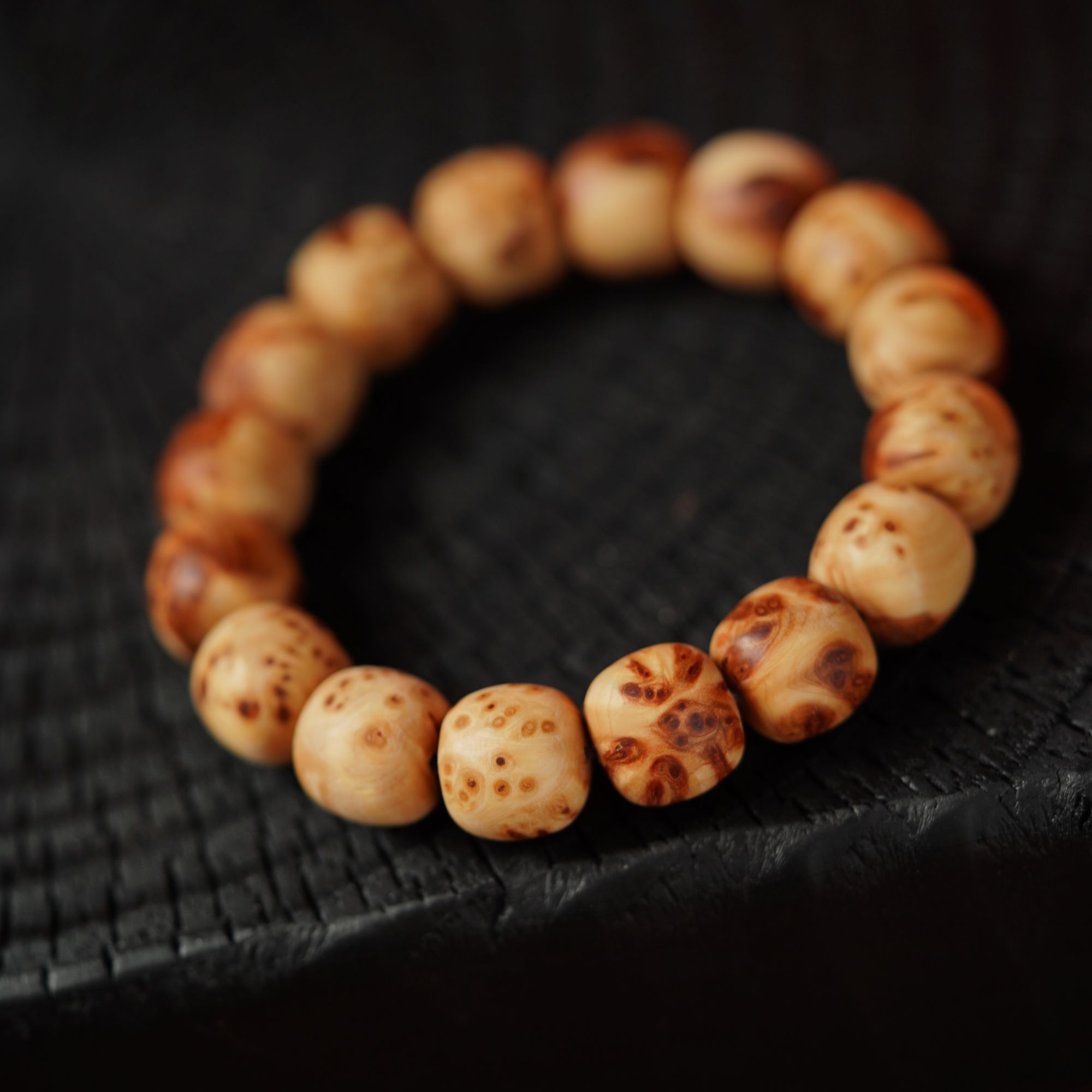 【森度SinDo】太行崖柏阴阳珠13*14mm单圈手串