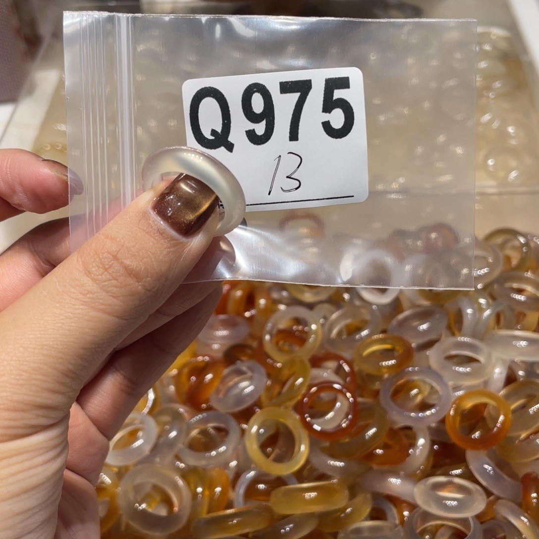 玛瑙/玉髓未镶嵌戒指975