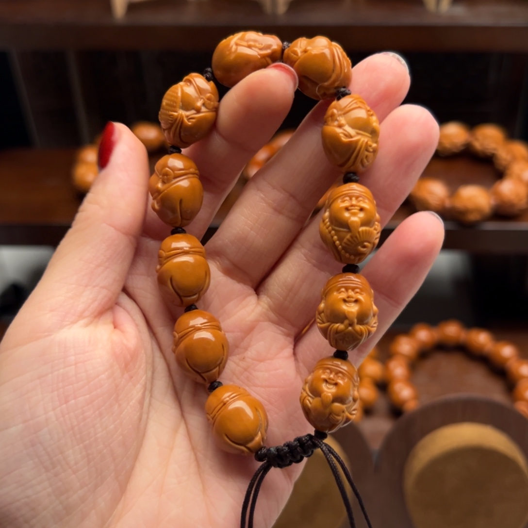 橄榄核手串/手链财神1.4