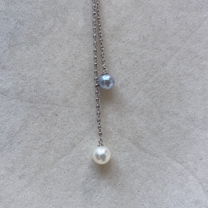 项链海水珍珠银S925镶嵌
