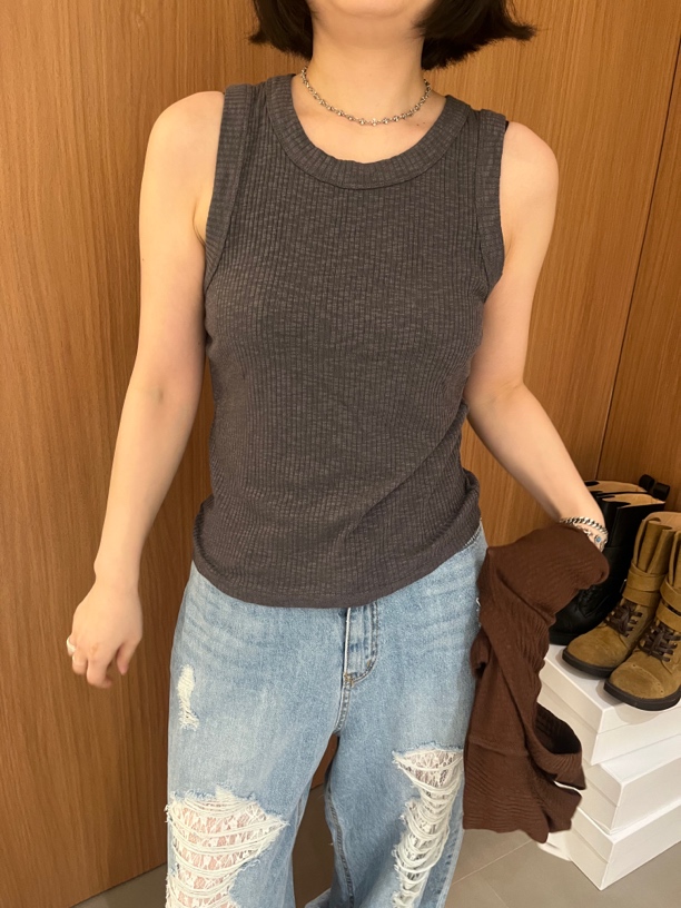 高弹休闲背心 显瘦