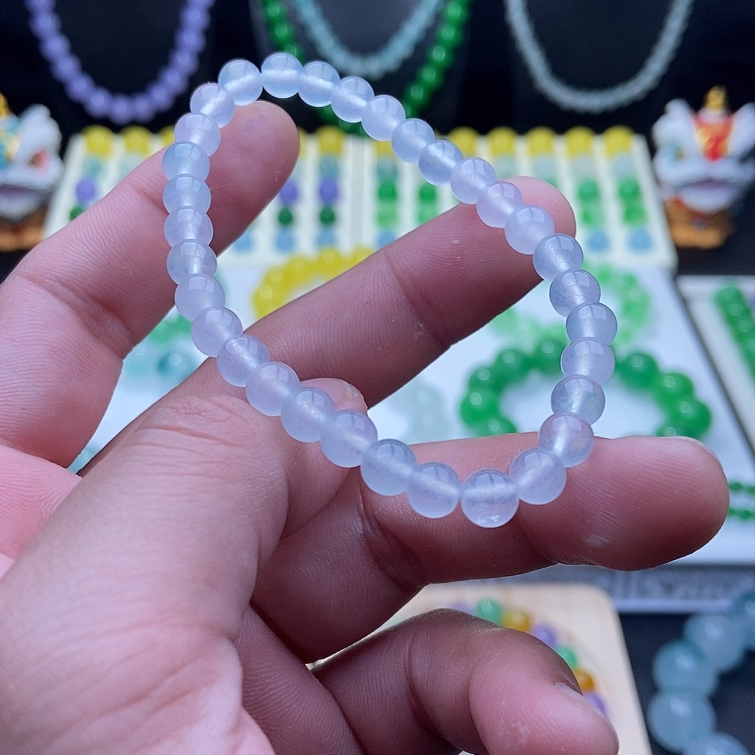 翡翠散珠散珠手串